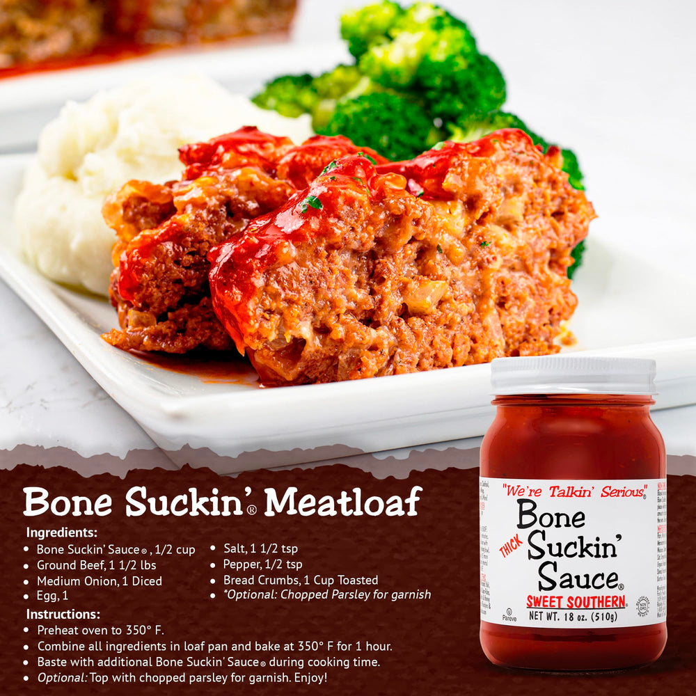 Bone Suckin' sauce pouring from bottle to demonstrate easy application