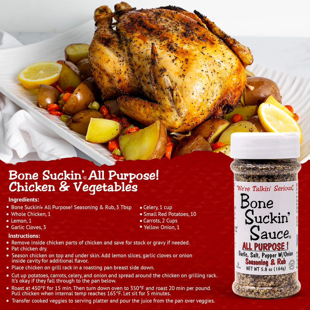 Bone Suckin' jar beside measuring spoon to show portion size and serving guidance