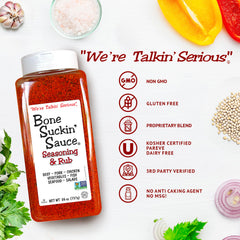 Bone Suckin' close-up texture of rub granules highlighting rich brown sugar blend