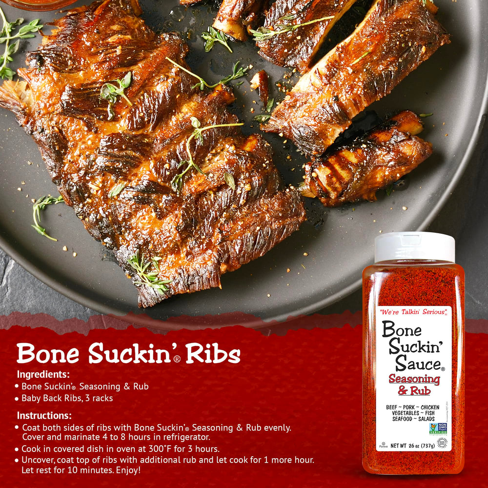 Bone Suckin' sprinkled on popcorn demonstrating versatile snack seasoning