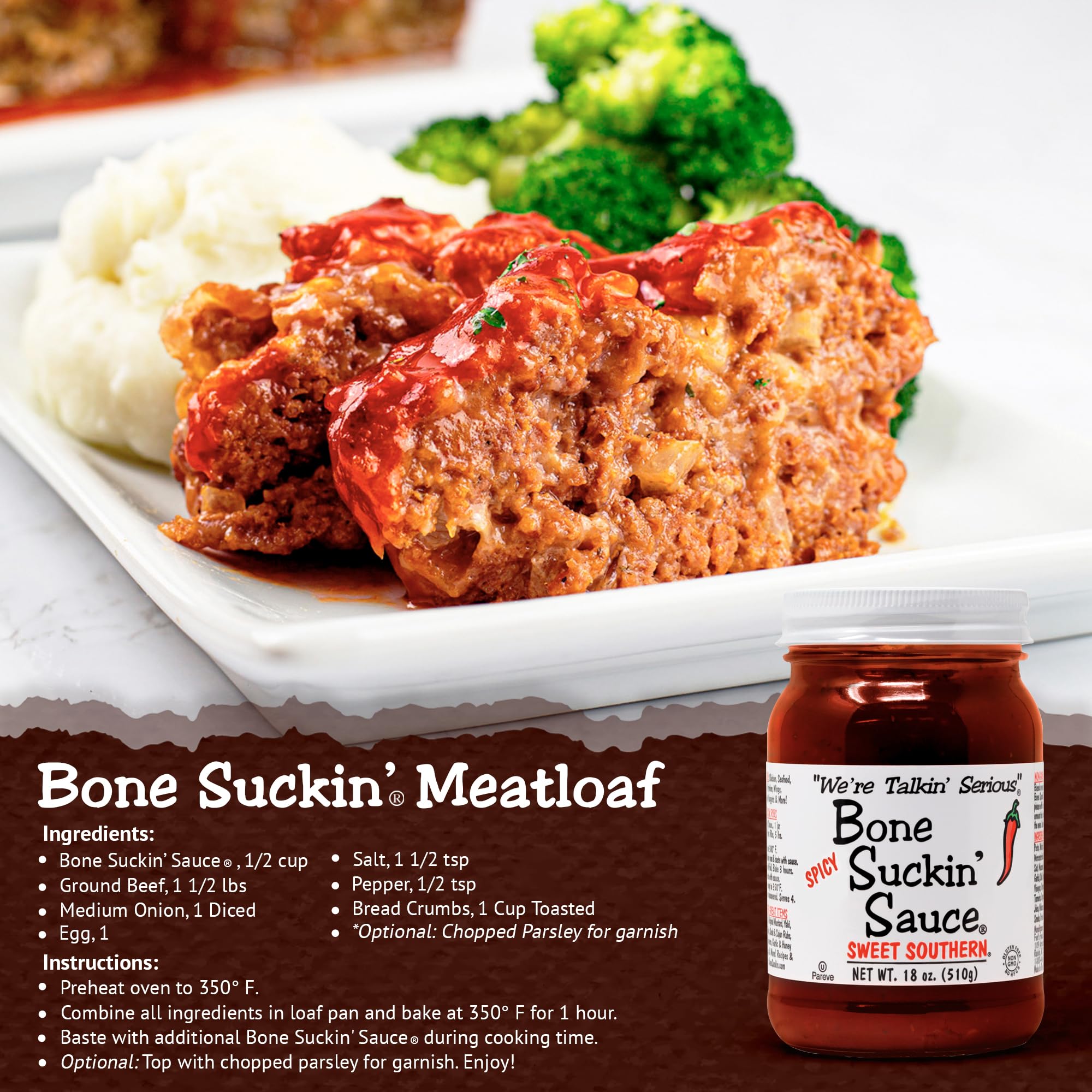 Bone Suckin' served in bowl as dip showing versatile serving benefit