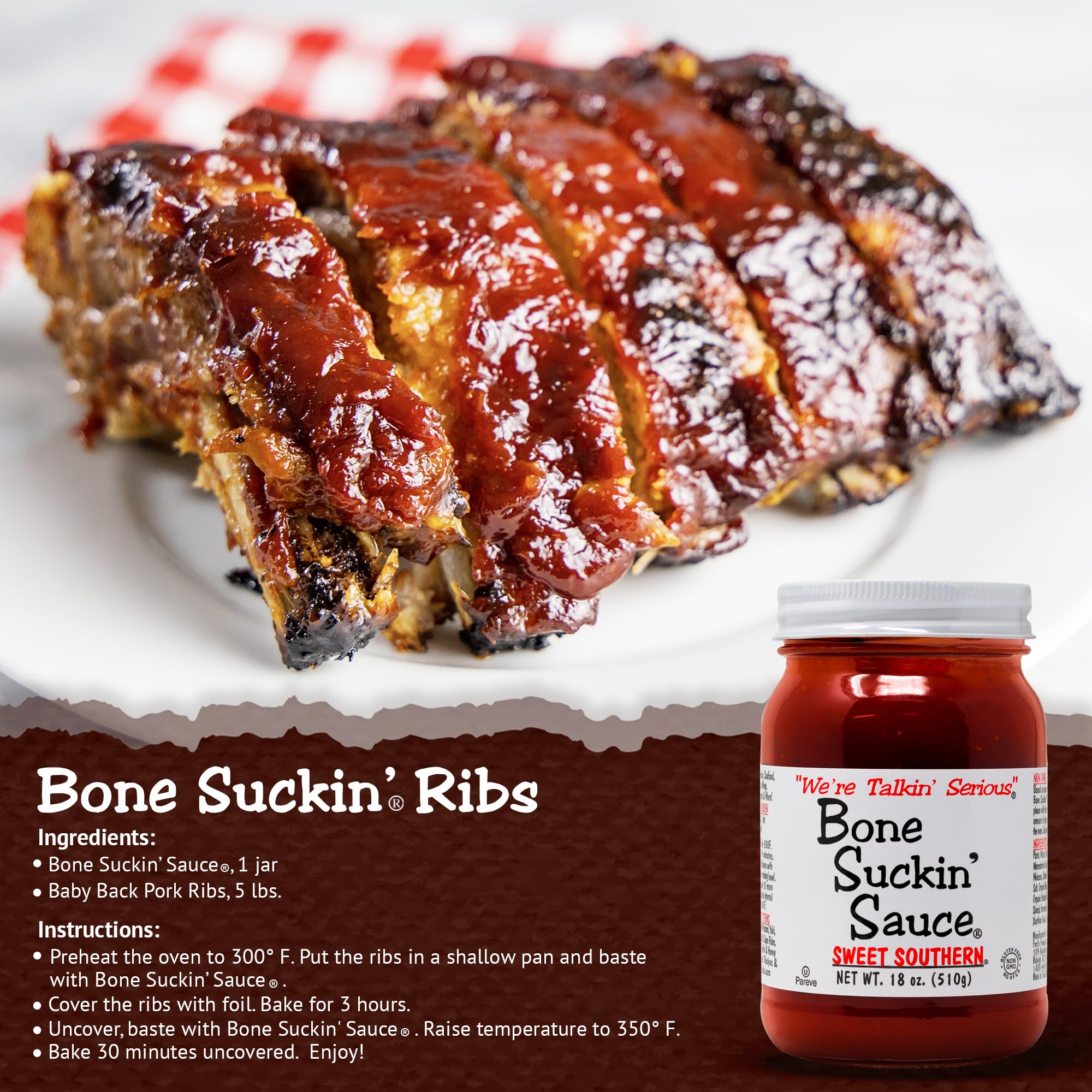 Bone Suckin' sauce in serving bowl ready for dipping and flavor boost