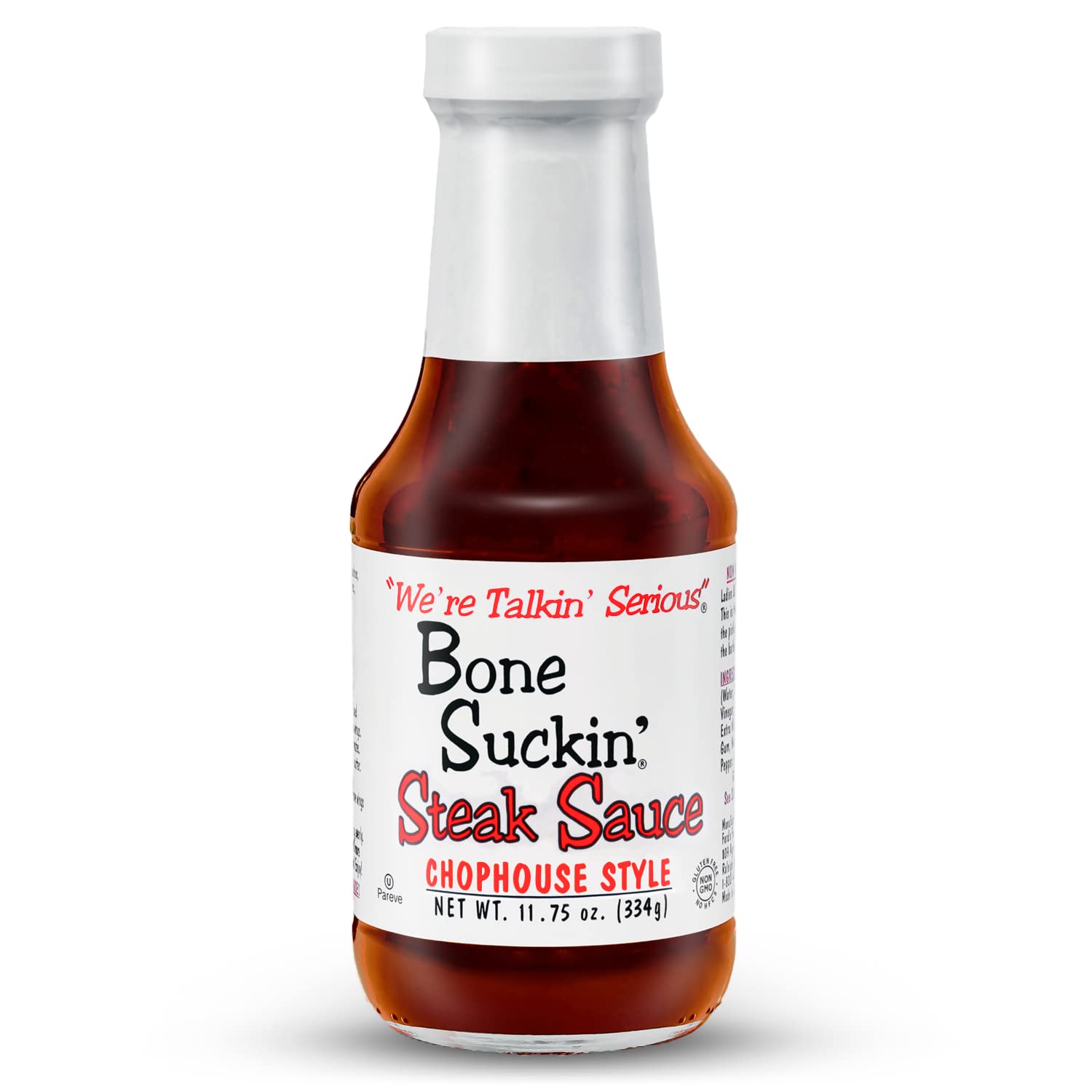 Bone Suckin' front bottle view showing full label and appetizing presentation