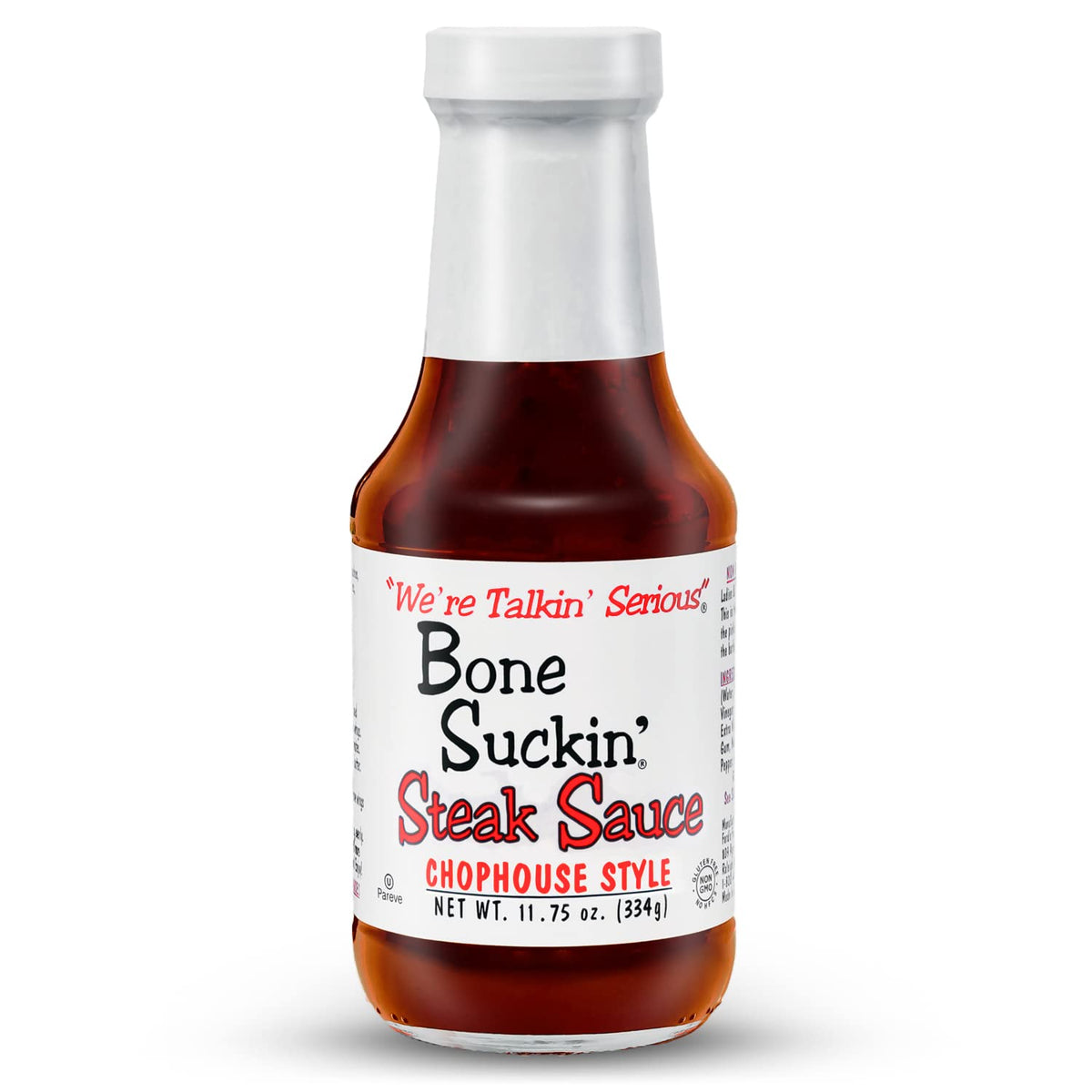 Bone Suckin' front bottle view showing full label and appetizing presentation