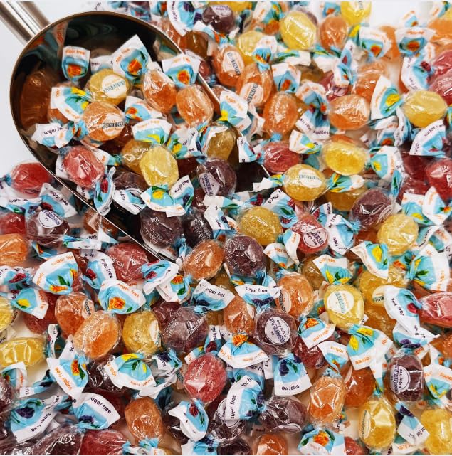 Fusion Sweets And Snacks Bonelle glass jar filled and tied as gift showing gifting convenience