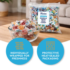 Fusion Sweets And Snacks Bonelle texture detail of soft chewy jelly showing enjoyable mouthfeel