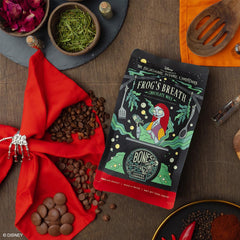 Bones Coffee Company chocolate and spices suggesting mole flavor profile