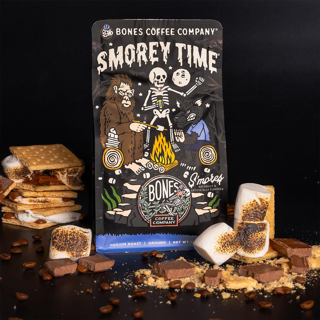 Bones Coffee Company medium grind in pour-over setup showing clarity and flavor