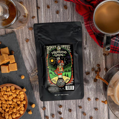 Bones Coffee Company Smorey Time beans texture closeup shows toasted notes