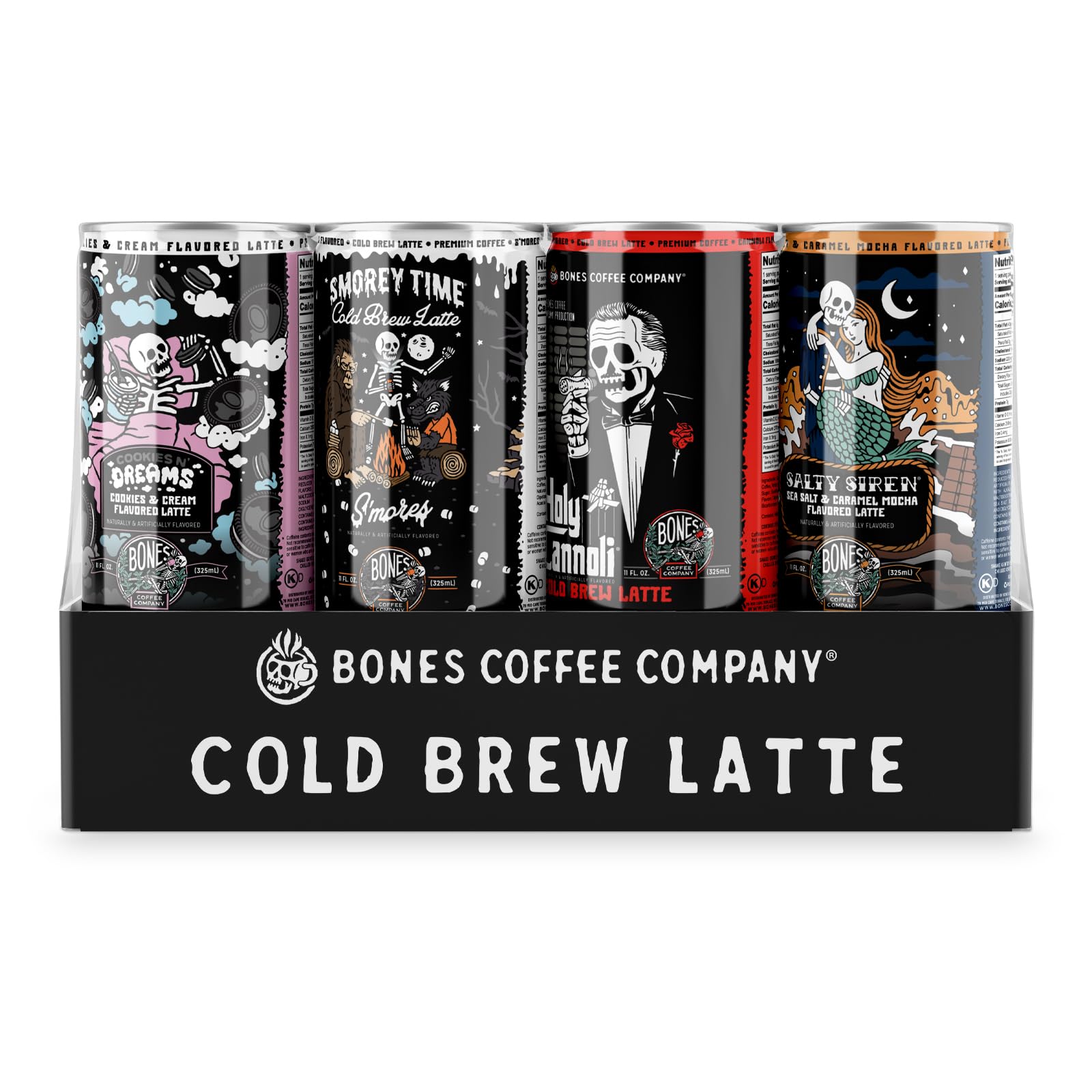 Bones Coffee Company close-up of latte surface showing creamy texture and rich cold-brew mouthfeel