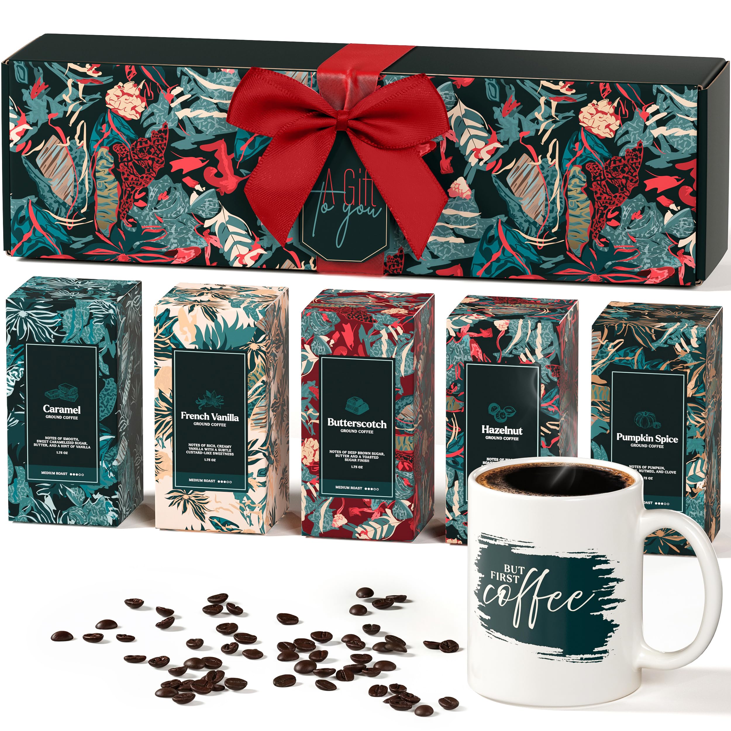 BonJoie boxed coffee gift set neatly packaged for gifting