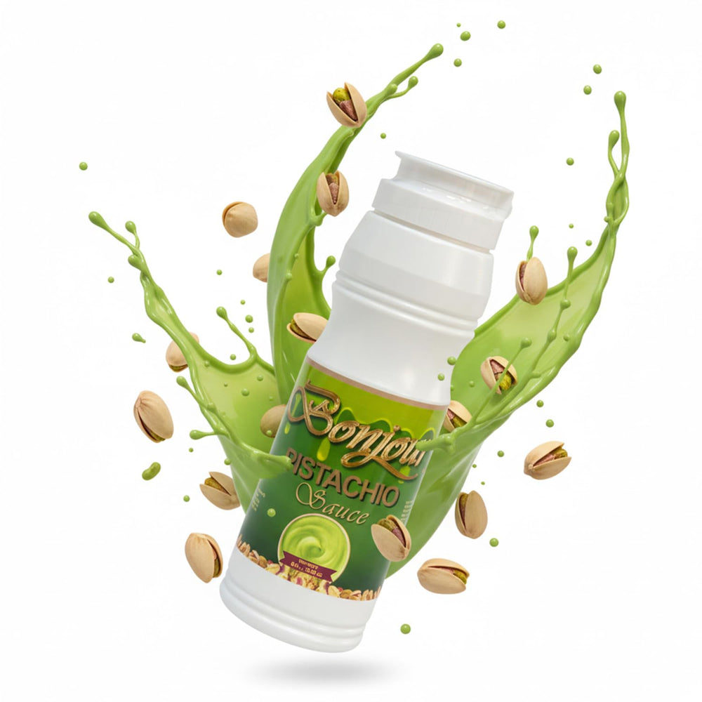 Bonjour front bottle showing label and squeezable pack for easy use and clean pouring