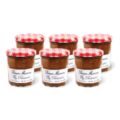 Bonne Maman front packaging showing six 13 oz glass jars and label benefits