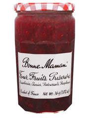 Bonne Maman jar front view showing label and 36 oz size, offering clear product identification and value