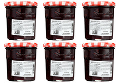 Bonne Maman jar close-up showing chunky preserve texture and benefit: visible real fruit pieces