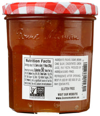 Bonne Maman jar top view revealing preserve texture and easy access benefit