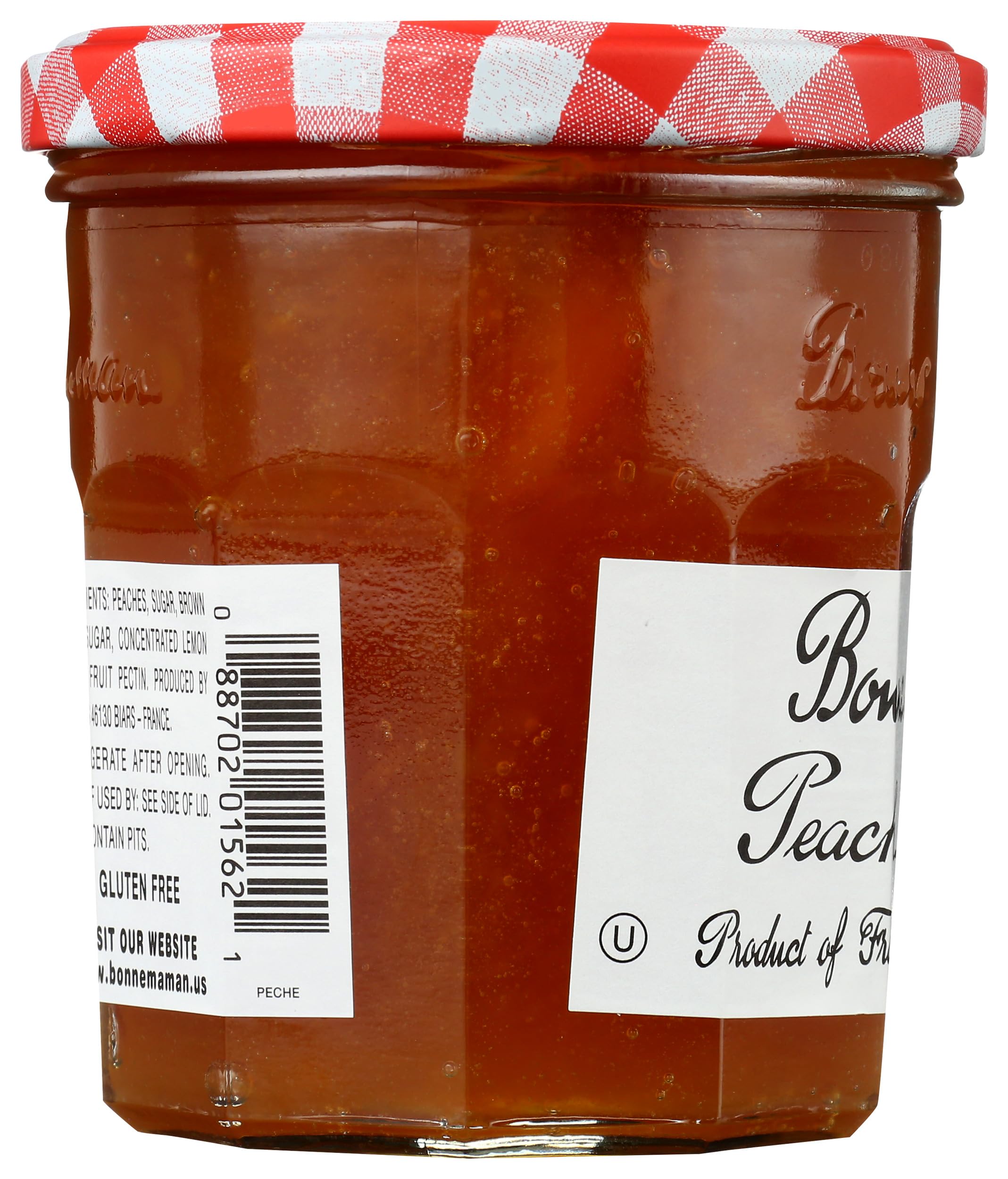 Bonne Maman label detail emphasizing simple ingredients and transparency benefit