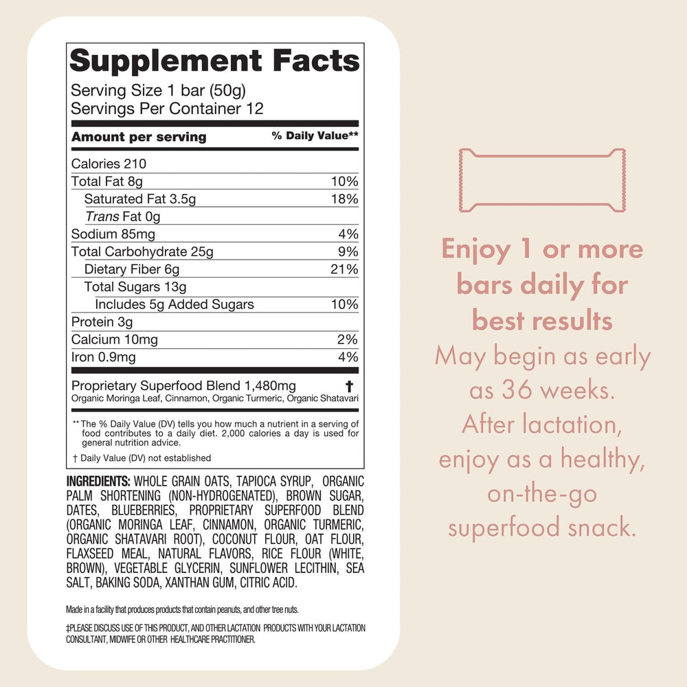 Boobie Brands bar beside ruler showing size and easy snack portion