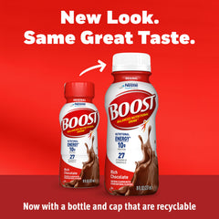 BOOST close-up label and nutrition facts for transparency and trust
