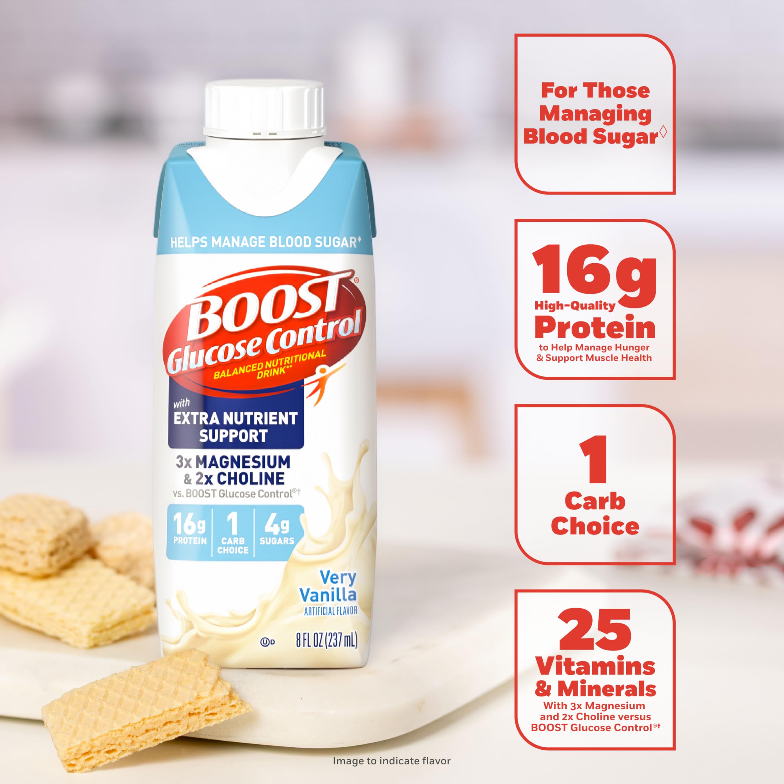 BOOST carton top open ready to drink after chilling and shaking for convenience