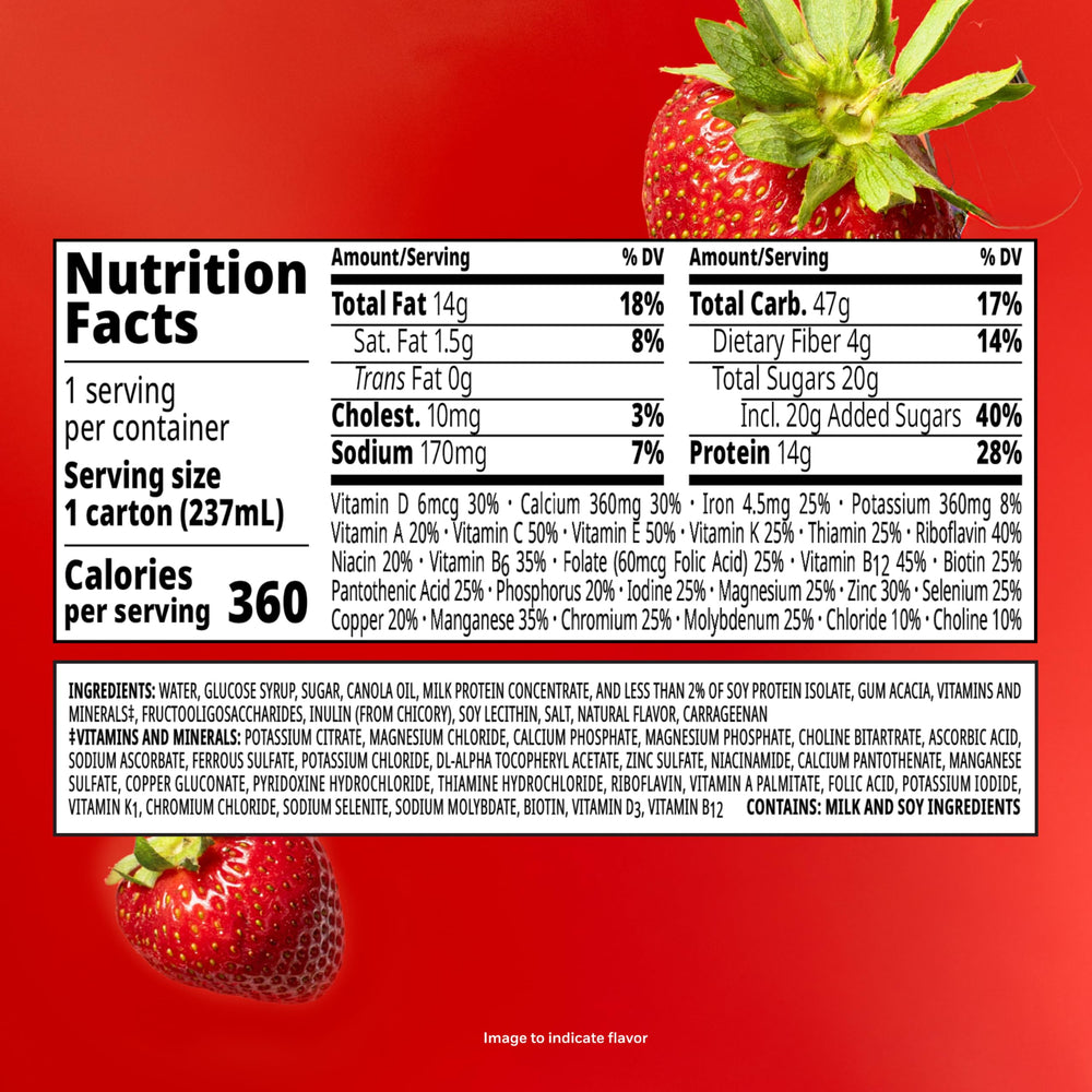 BOOST served beside a light snack to show added calories between meals