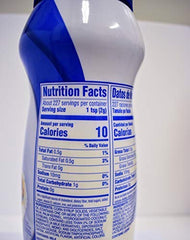 Borden Cremora bottle next to coffee mug showing size and portion guidance