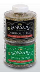 Borsari front packaging showing both 4 oz shakers and branding benefit: clear presentation