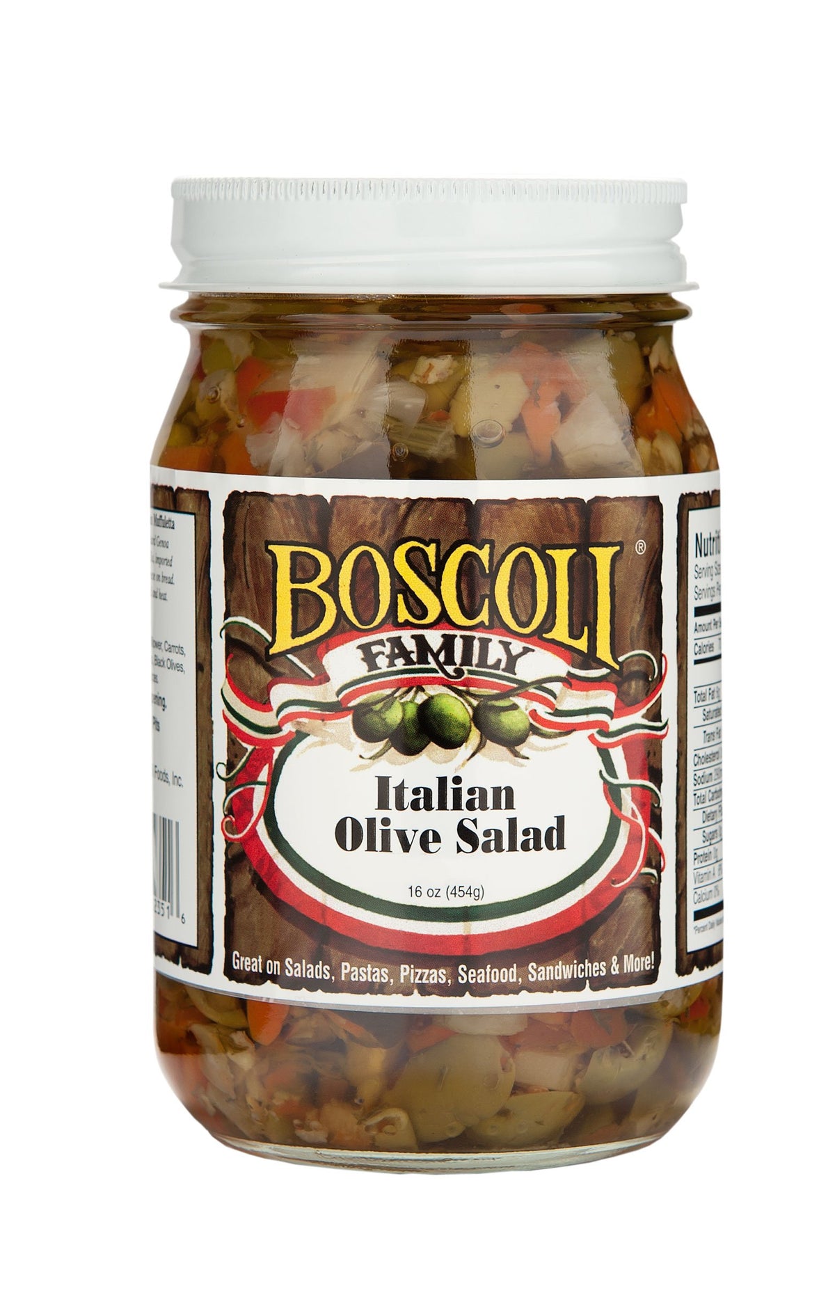 Boscoli Family jar front label showing product and ready-to-use benefit