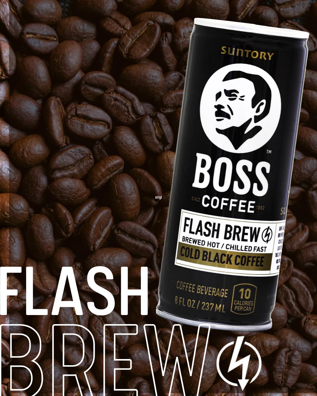 BOSS coffee 12-pack box shot demonstrating value and storage convenience