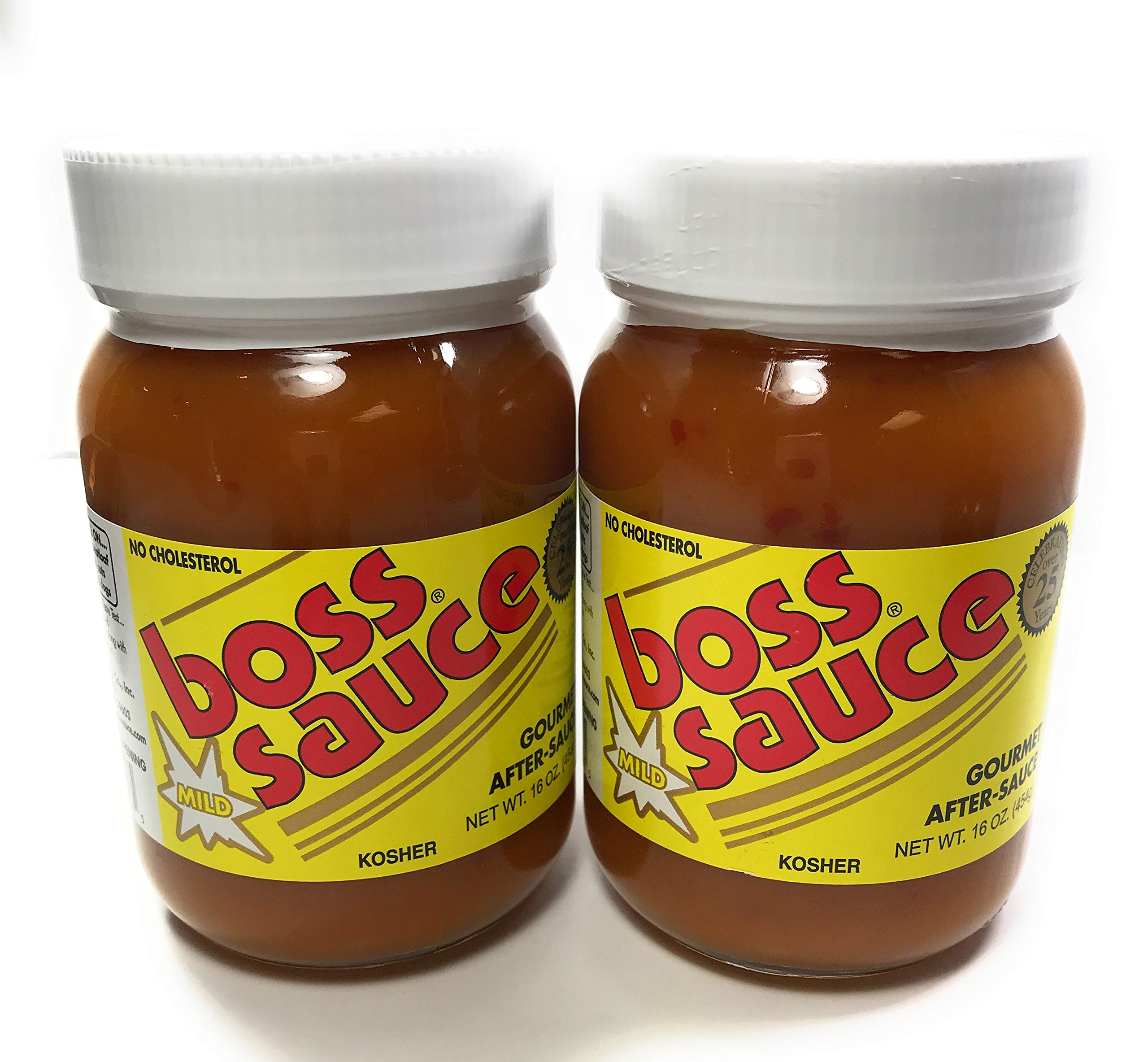 boss sauce front label bottle showing ingredients and size with clear packaging benefit