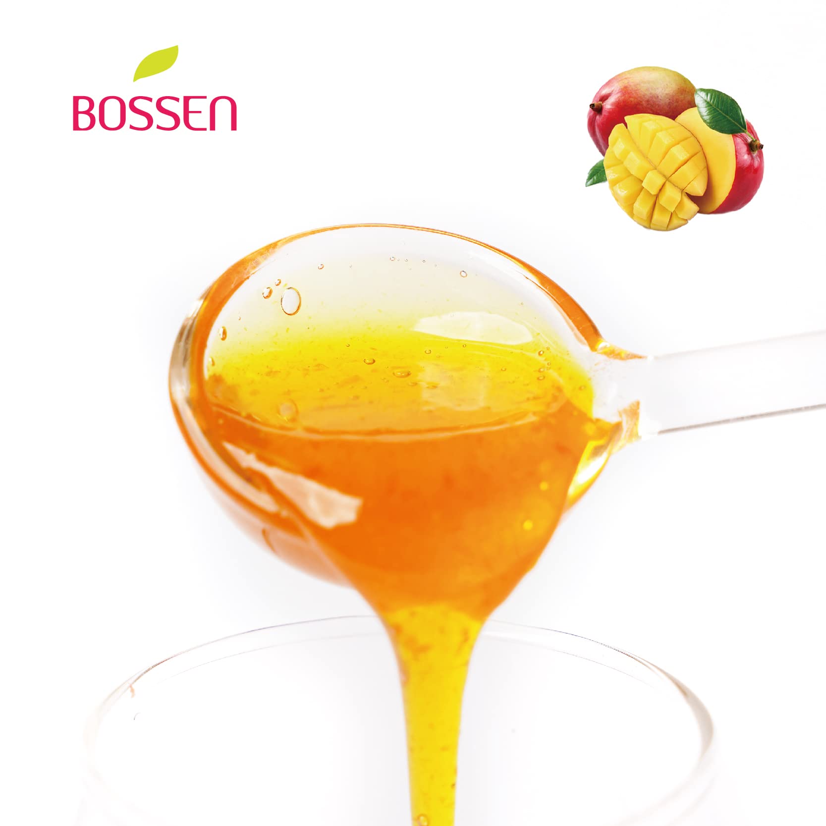 Party table with mango drinks made from Bossen showing crowd-pleasing convenience