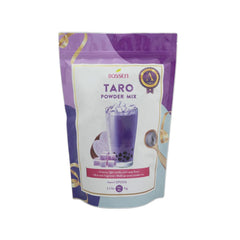 Bossen front packaging of taro powder showing label and weight, clear product identity and shelf benefit