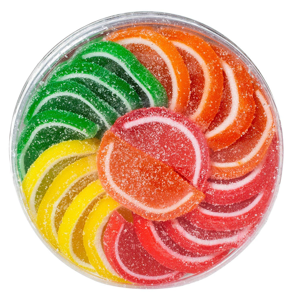 Boston Fruit Slices front tin showing label and 11-ounce size, clear gifting benefit