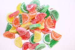 Boston Fruit Slices held in hand showing tray size and portion benefit