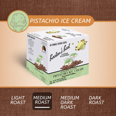 Boston’s Best brewed cup with crema emphasizing smooth, dessert-like sip