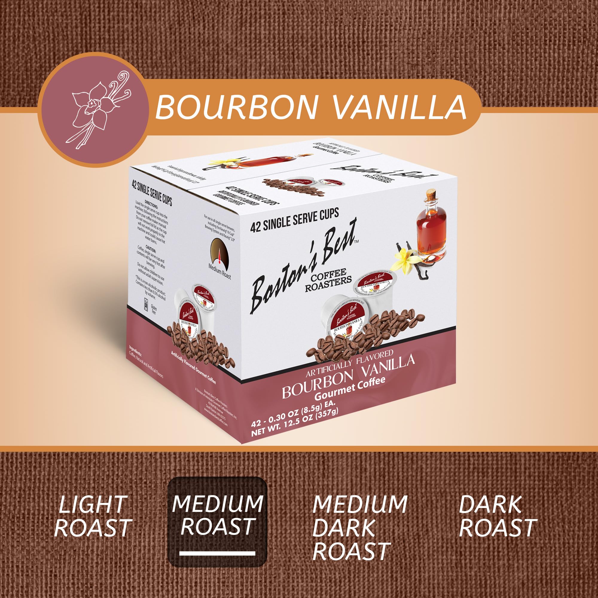 Boston’s Best pod inserted in a Keurig brewer demonstrating fast brewing benefit