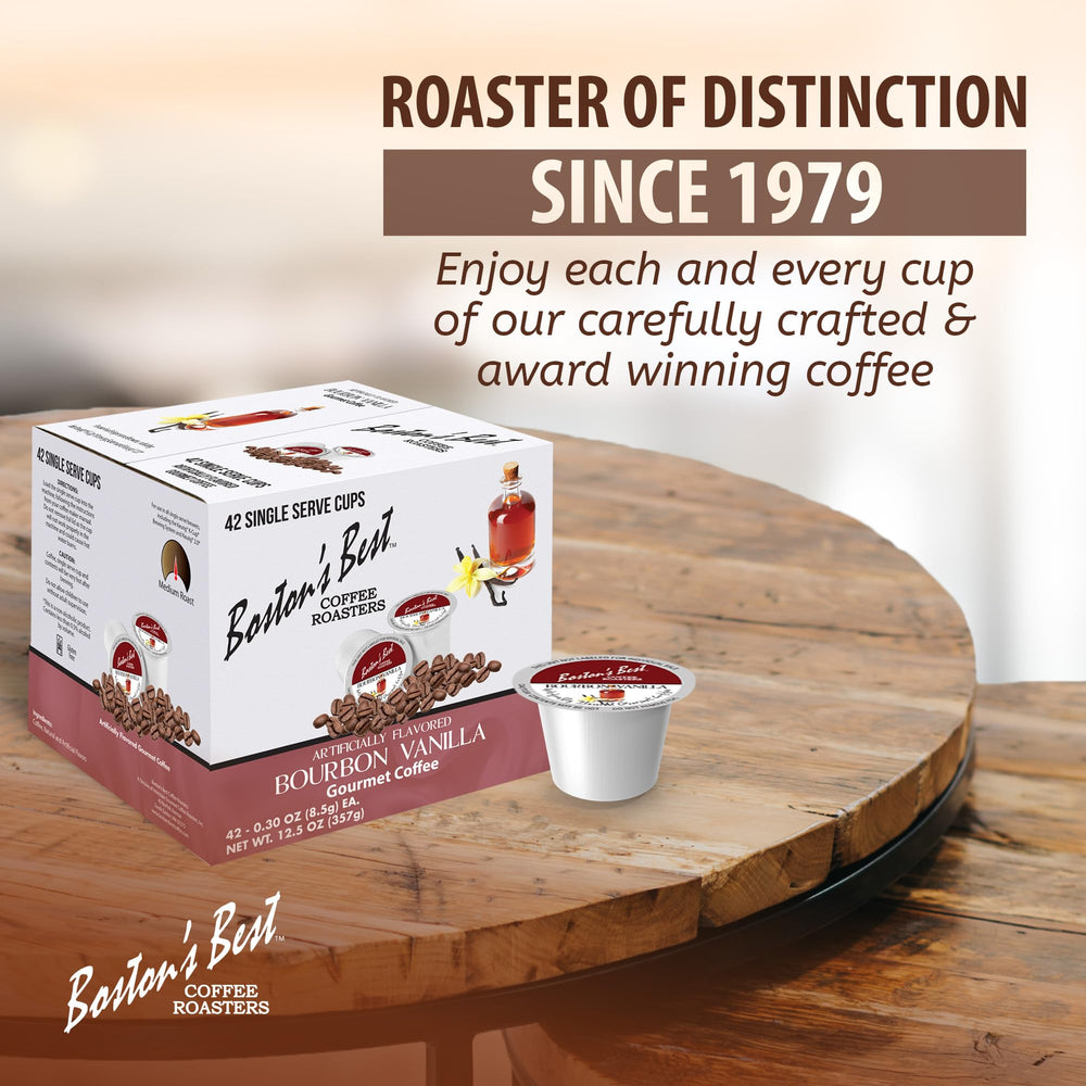 Boston’s Best pod held beside hand for size scale and easy single-serve portioning