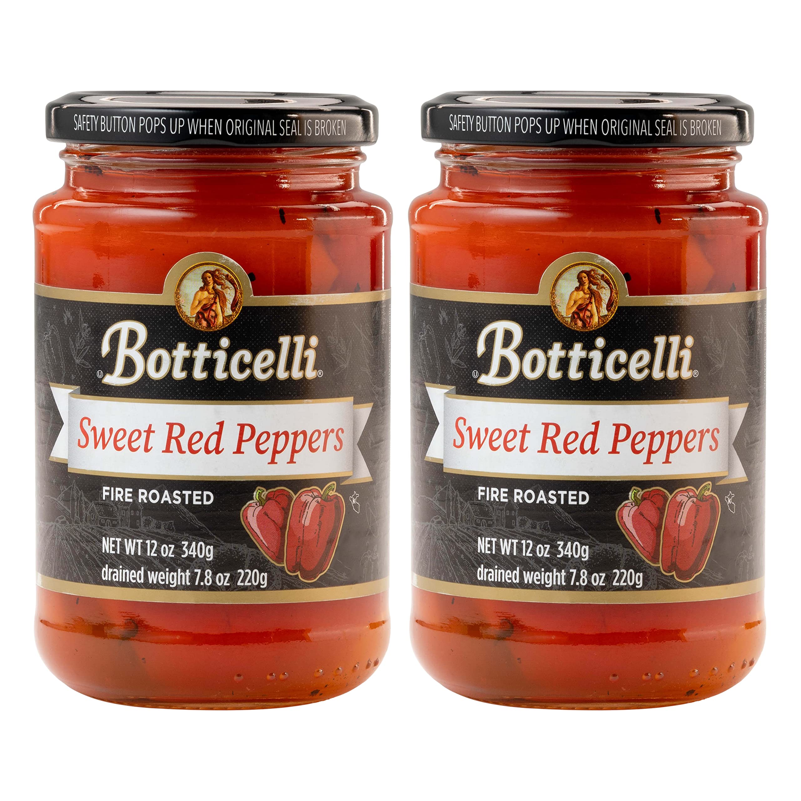Botticelli front jar view showing label and resealable lid benefits