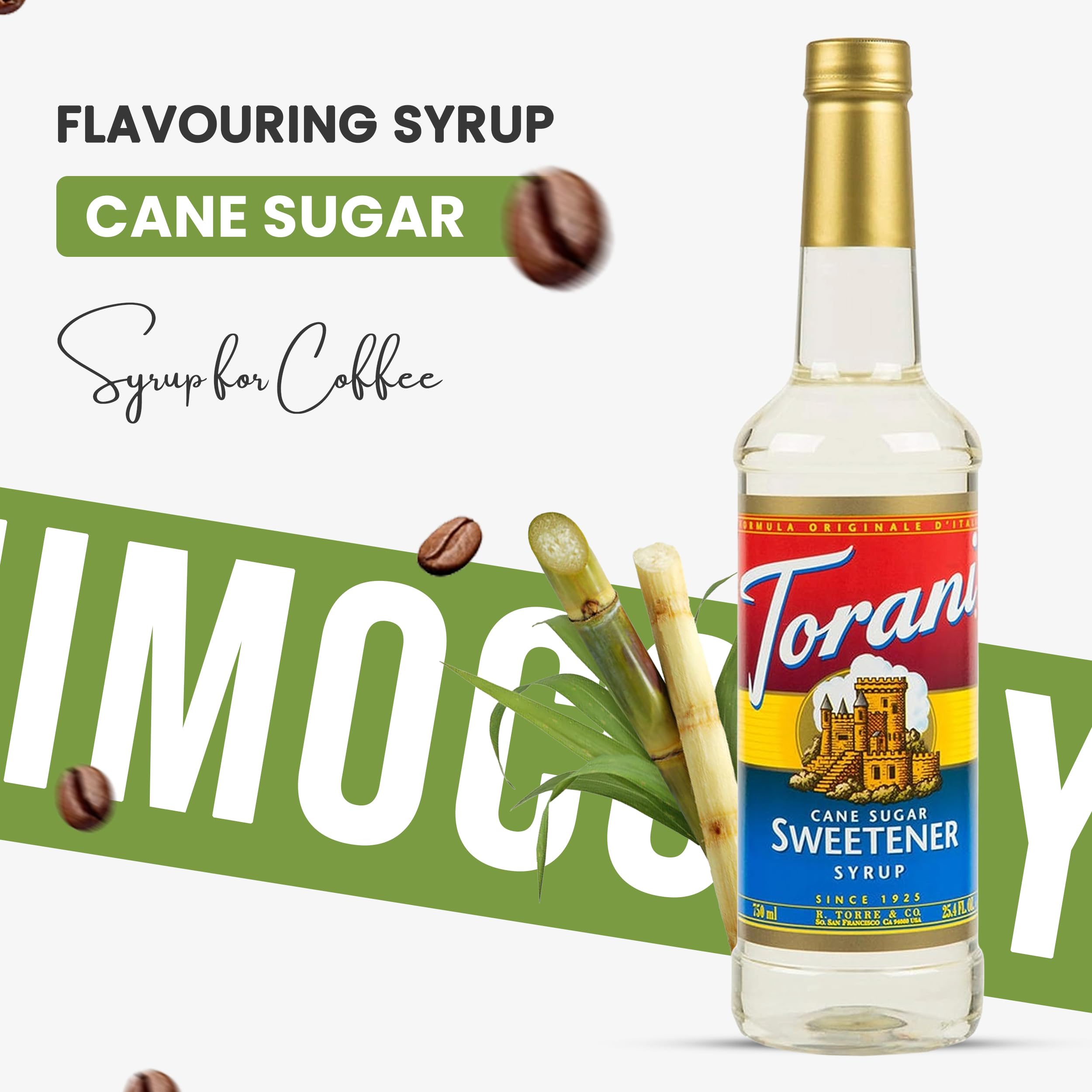 Bottle with pump dispensing into iced coffee for consistent flavoring