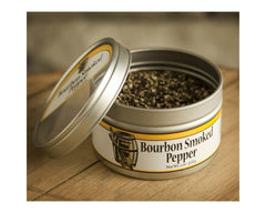 Bourbon Barrel Foods close-up of quarter-cracked peppercorns highlighting texture benefit