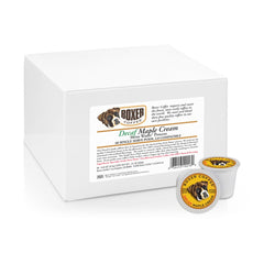 Boxer Coffee brewed cup in kitchen scene showing maple cream flavor enjoyment benefit