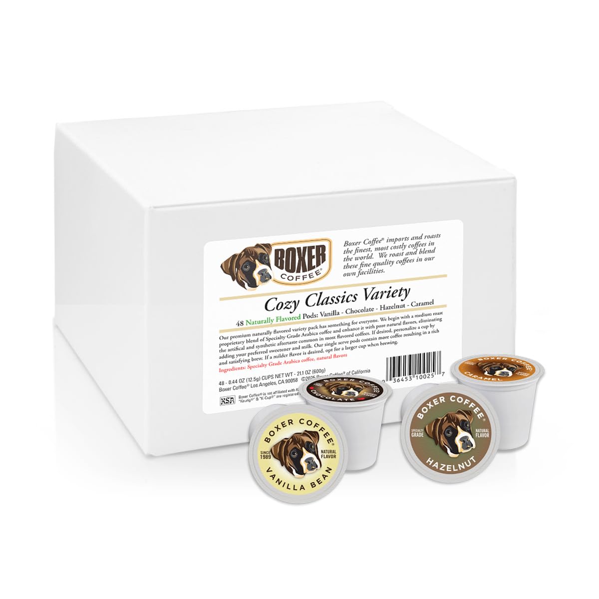 Boxer Coffee brewed mug on kitchen counter showcasing natural flavors and comforting aroma