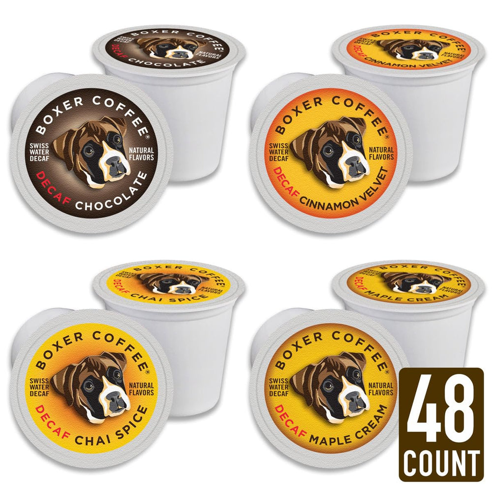 Hand holding Boxer Coffee pod to show scale and compatibility with K-Cup brewers for ease