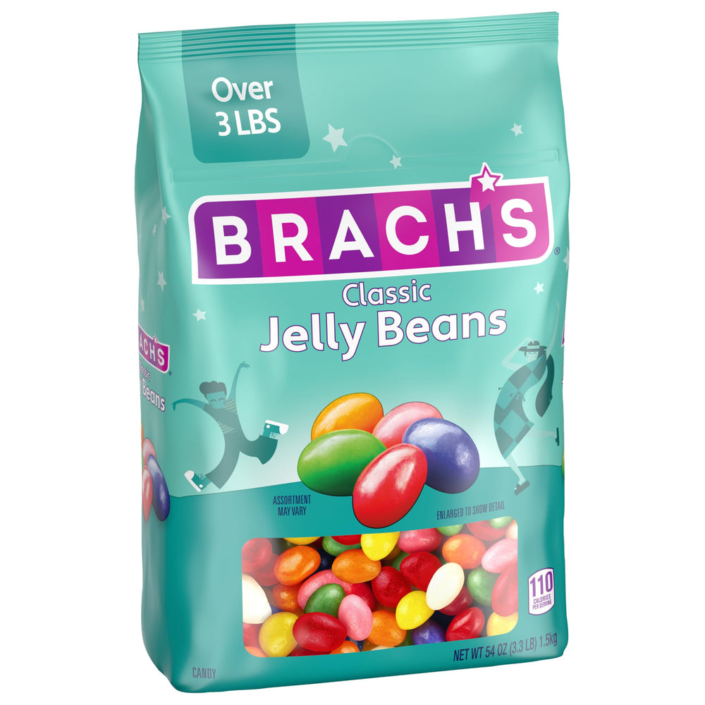 Brach's close-up of jelly bean texture highlighting glossy shells and chewiness