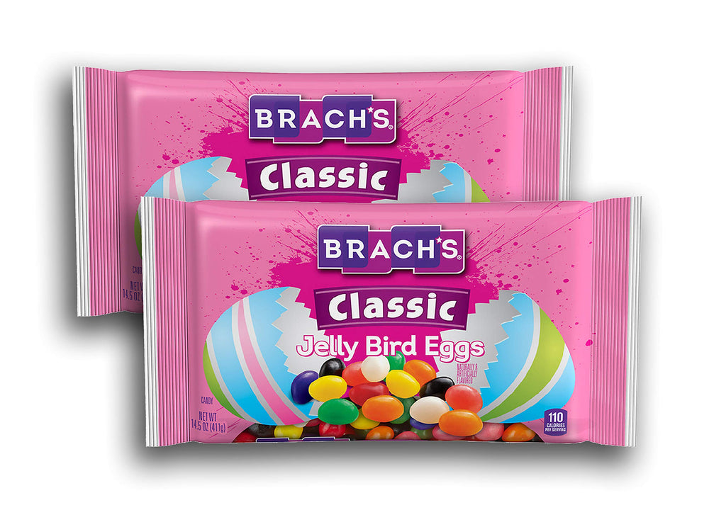 Brach's front packaging showing colorful jelly bird eggs, perfect for sharing