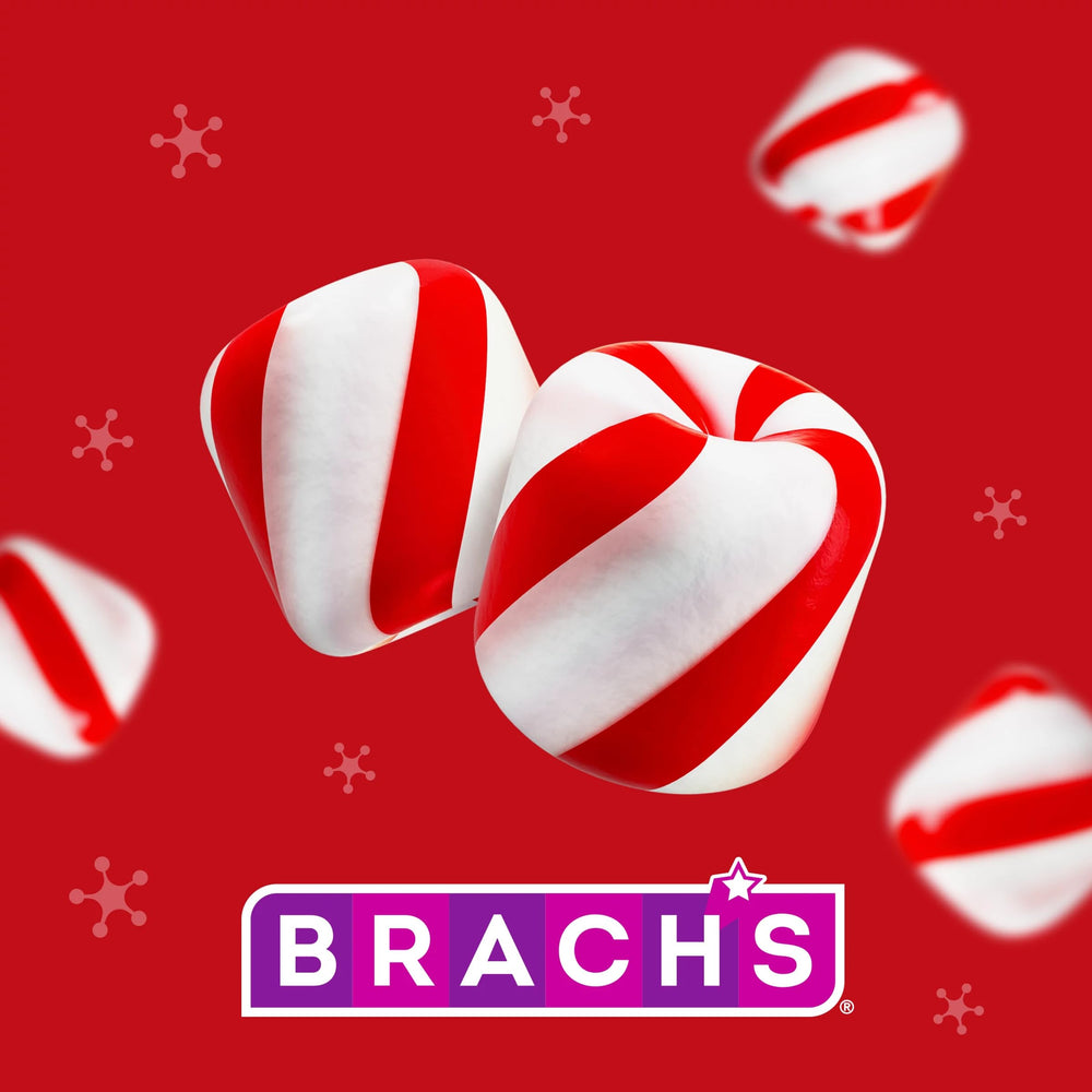 Close-up of Brach's mint texture highlighting soft melt-away consistency for smoother taste