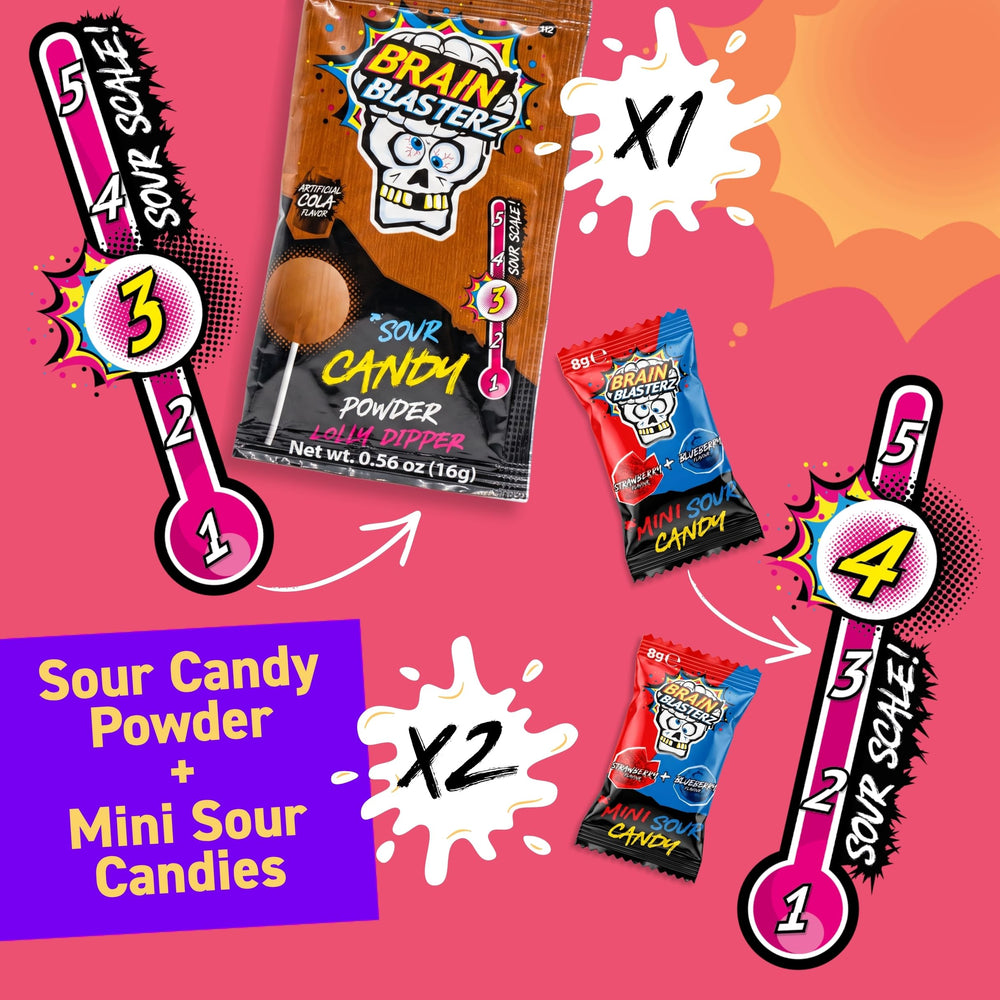 Brain Blasterz multicolor box staged as a holiday gift to brighten celebrations