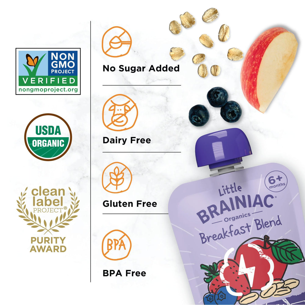Brainiac box packed inside diaper bag for travel convenience