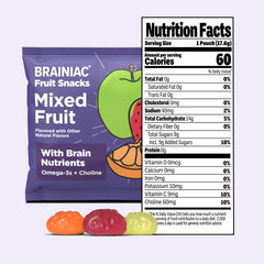 Brainiac close-up of brain-shaped fruit snacks, highlighting playful texture