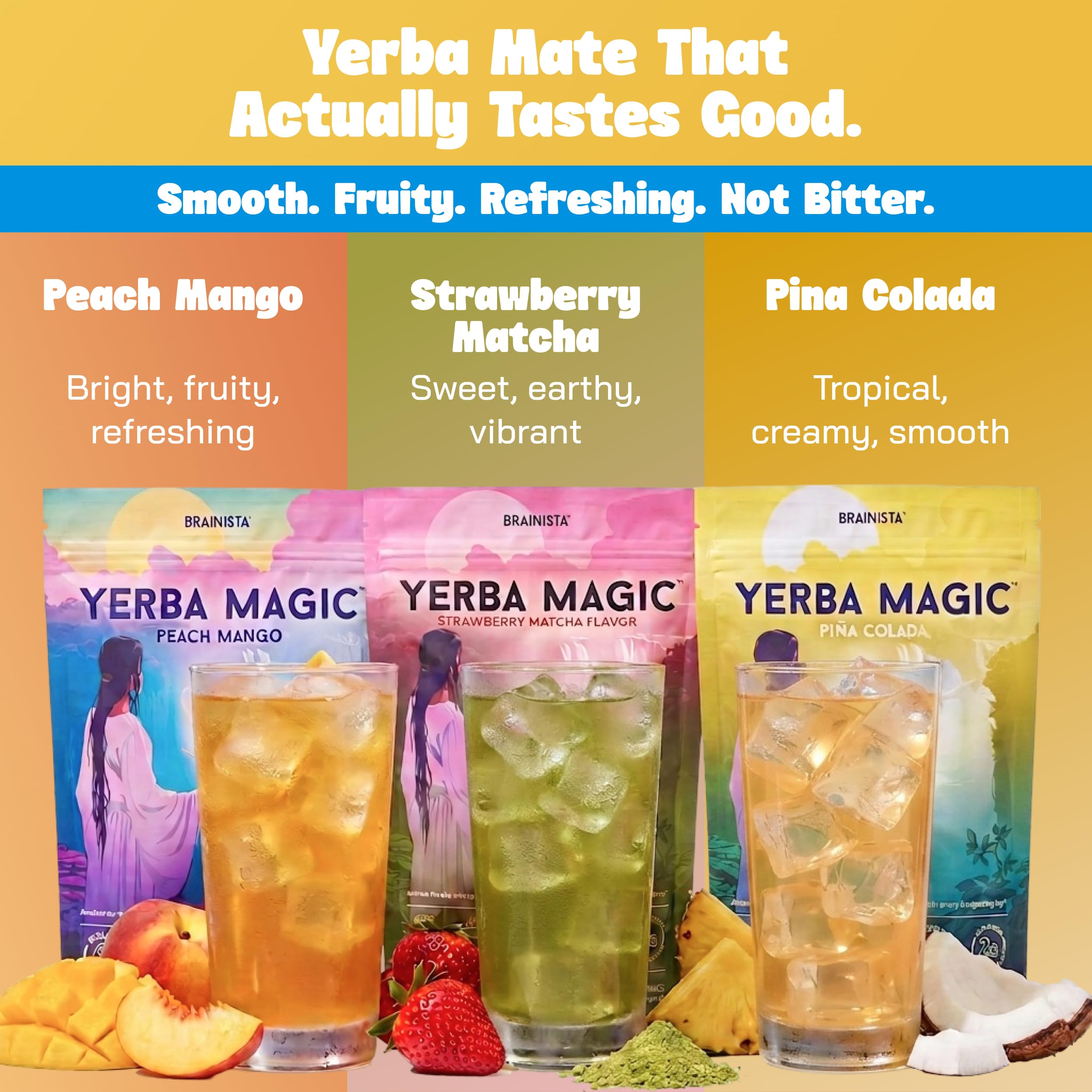 Brainista mixed in a steaming cup to show hot or cold preparation versatility benefit